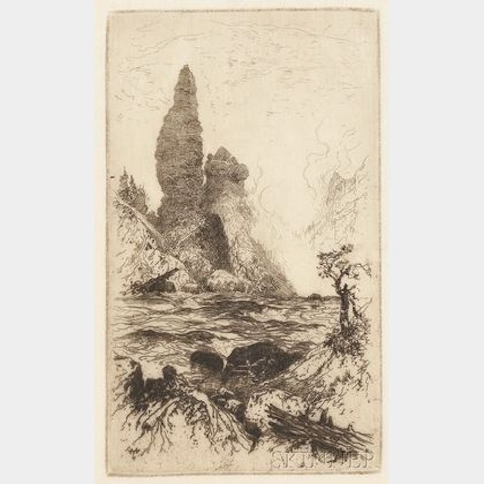 Tower Falls, Yellowstone National Park by Thomas Moran