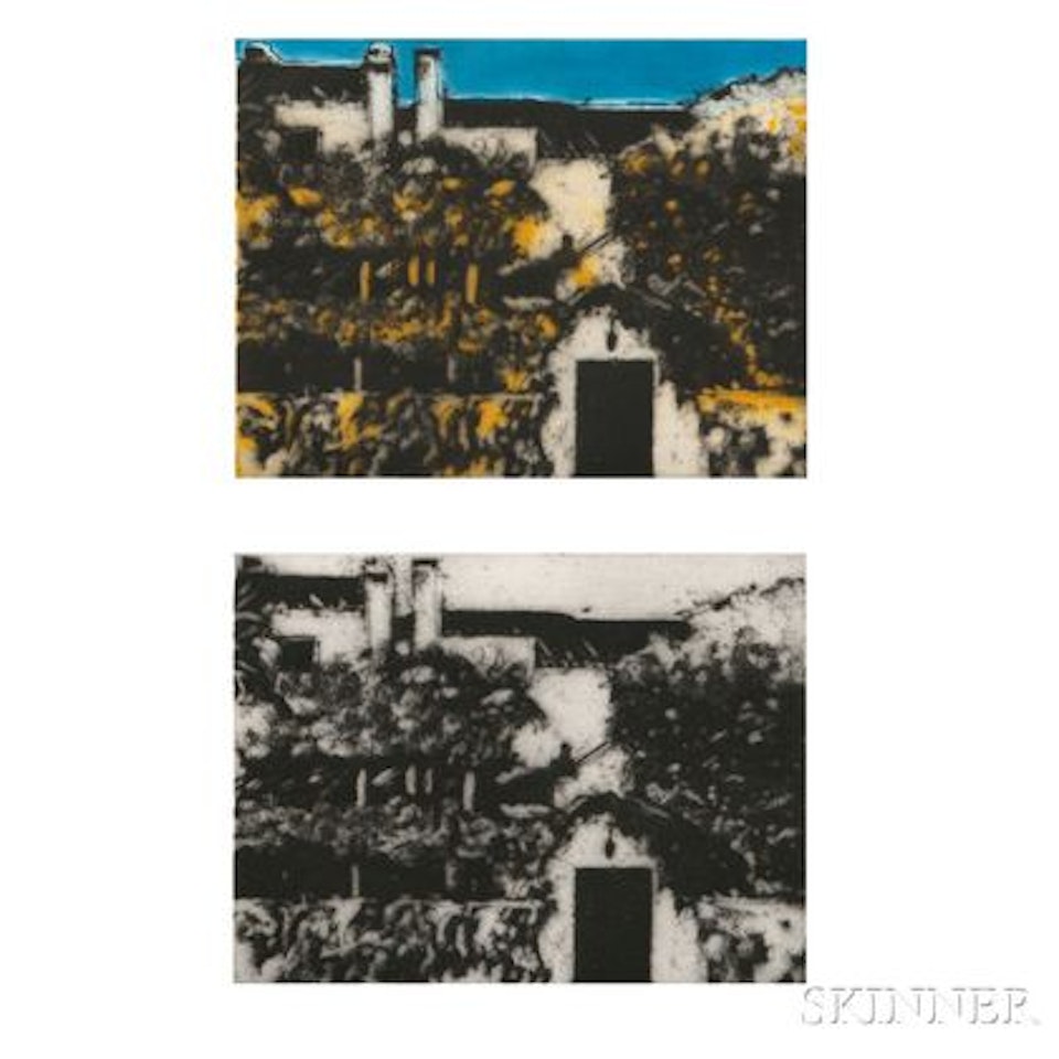 Two Impressions of La Guerida by Donald Sultan