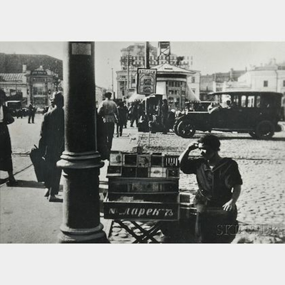 The Cigarette Seller, Pushkin Square, Moscow by Alexander Rodchenko