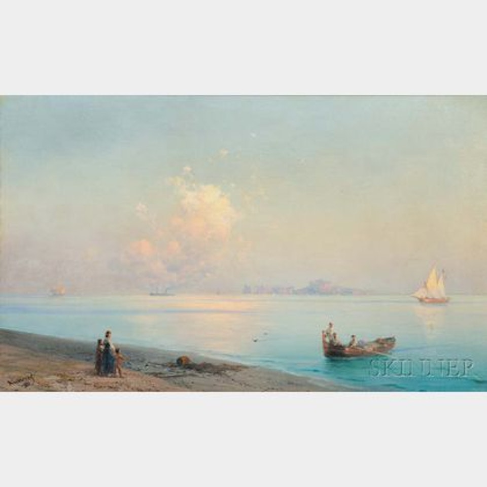 Along the Coast, Capri by Ivan Konstantinovich Aivazovsky