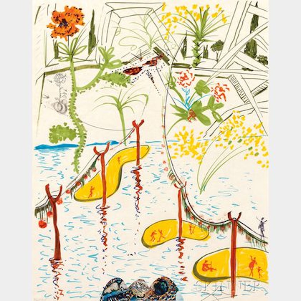 Biological Garden , from Imaginations and Objects of the Future by Salvador Dali