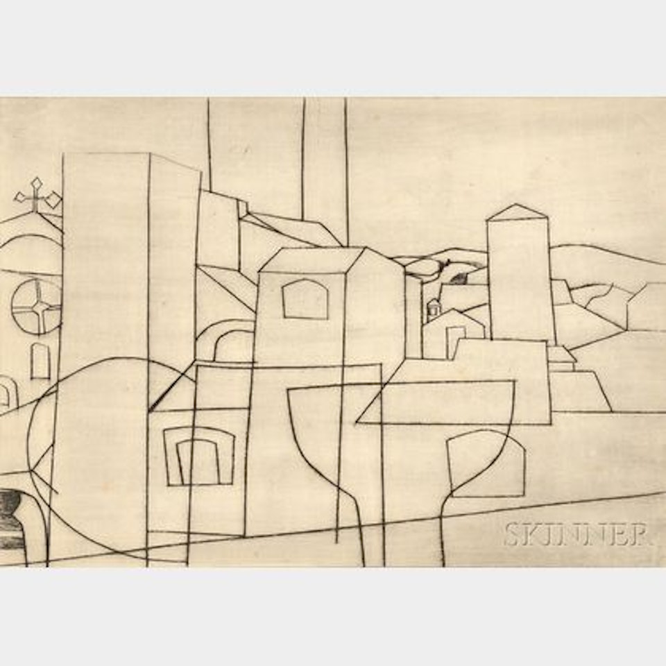 San Gimignano by Ben Nicholson, O.M.