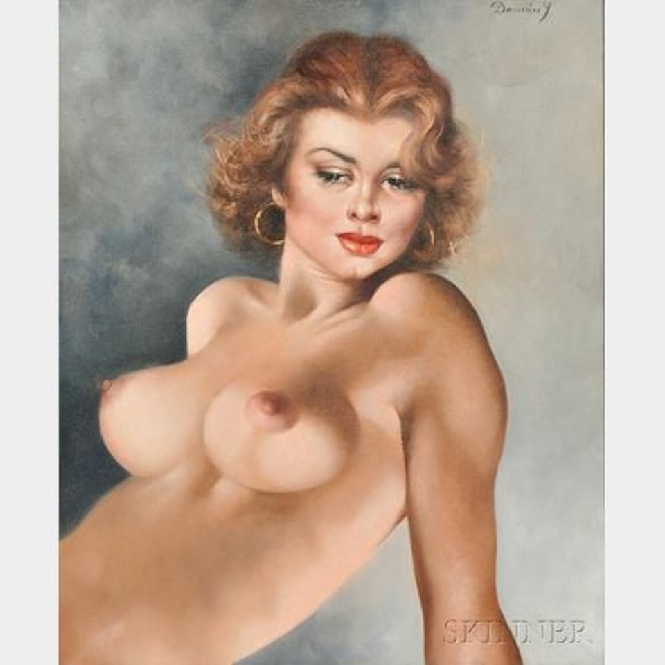 Half-length Nude by Continental School