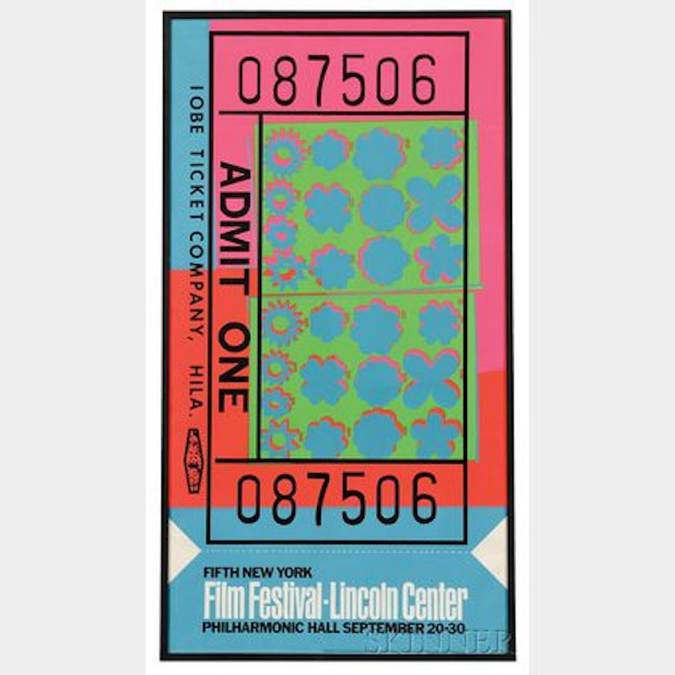 Lincoln Center Ticket by Andy Warhol