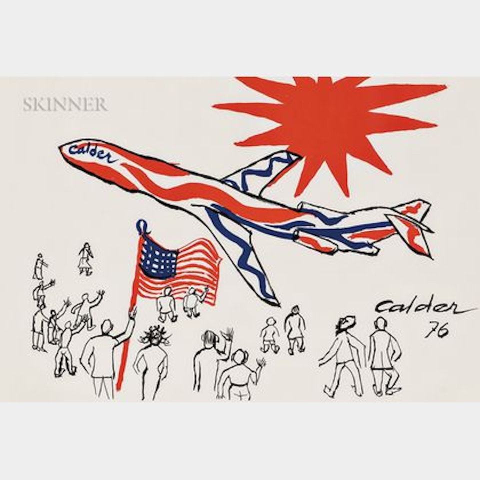 Flying Colors of the United States /The Bicentennial Plane by Alexander Calder