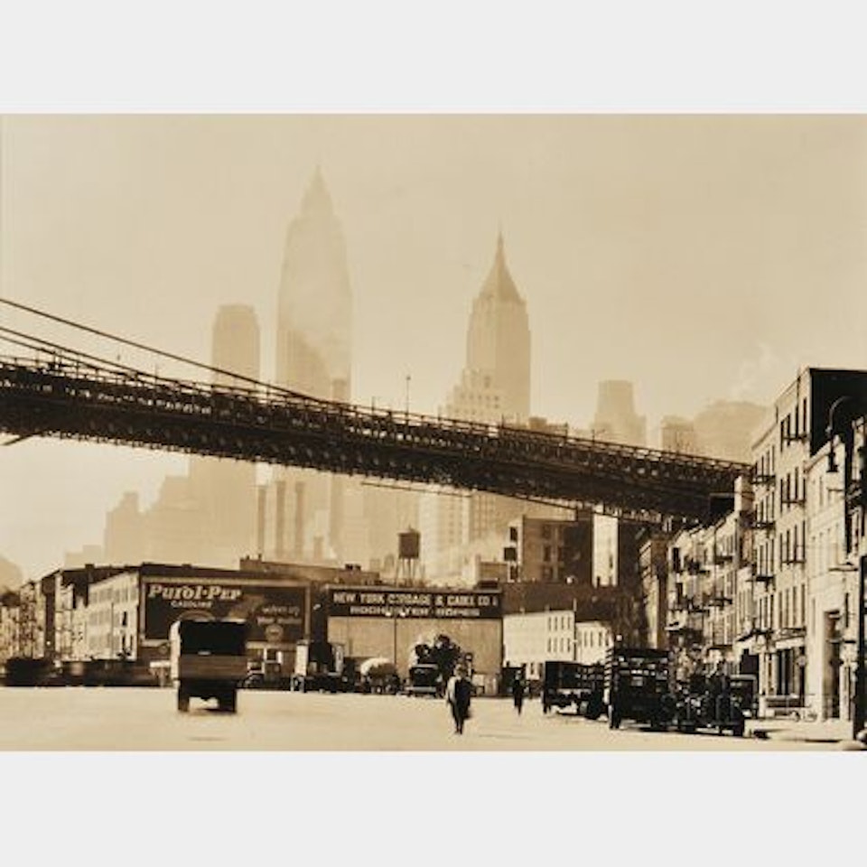 Waterfront, South Street, Manhattan by Berenice Abbott