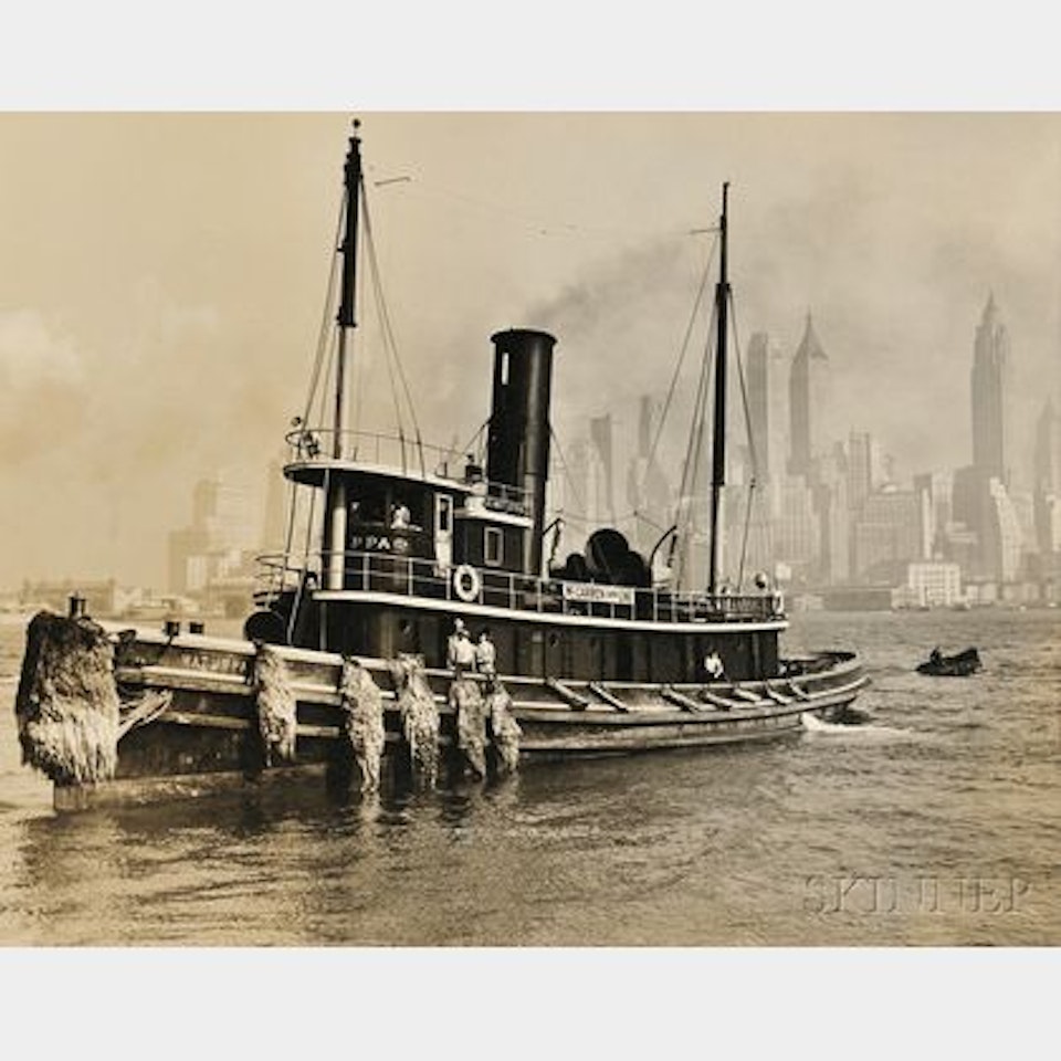 Watuppa, Manhattan from the Waterfront, Brooklyn by Berenice Abbott