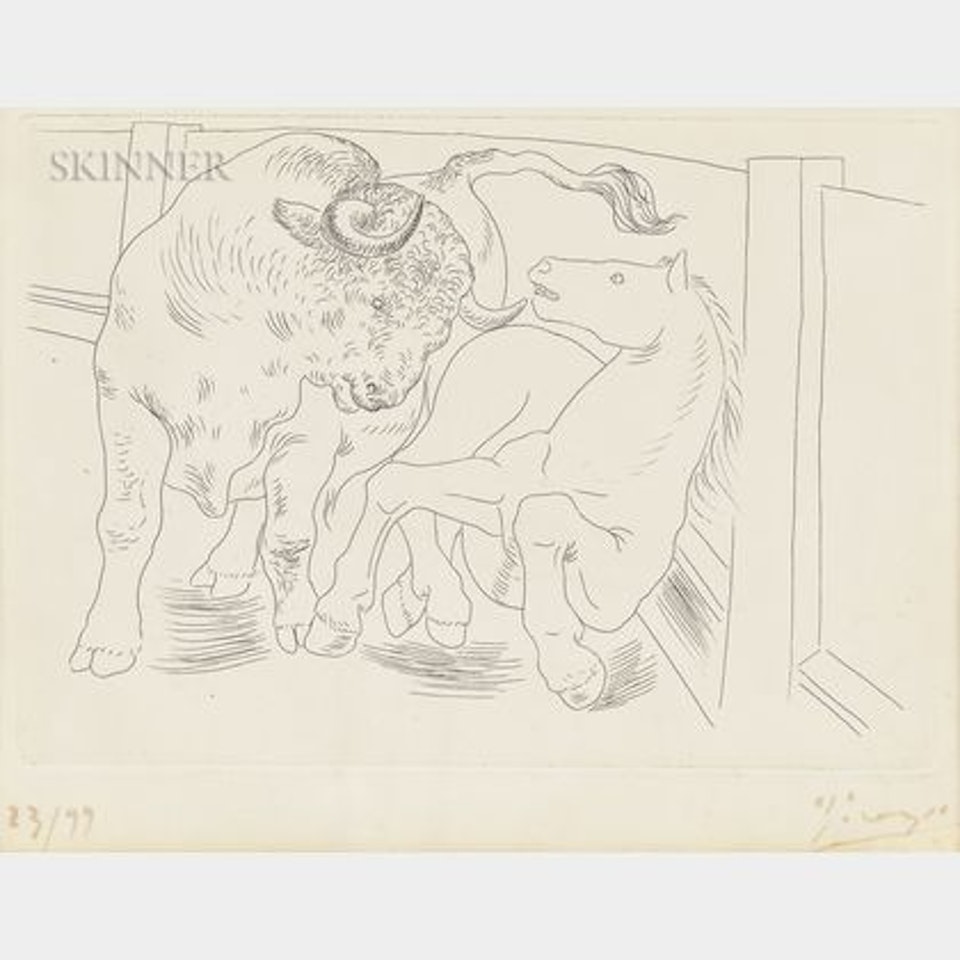 Taureau et Cheval , from Le Chef-d"Oeuvre Inconnu by Pablo Picasso