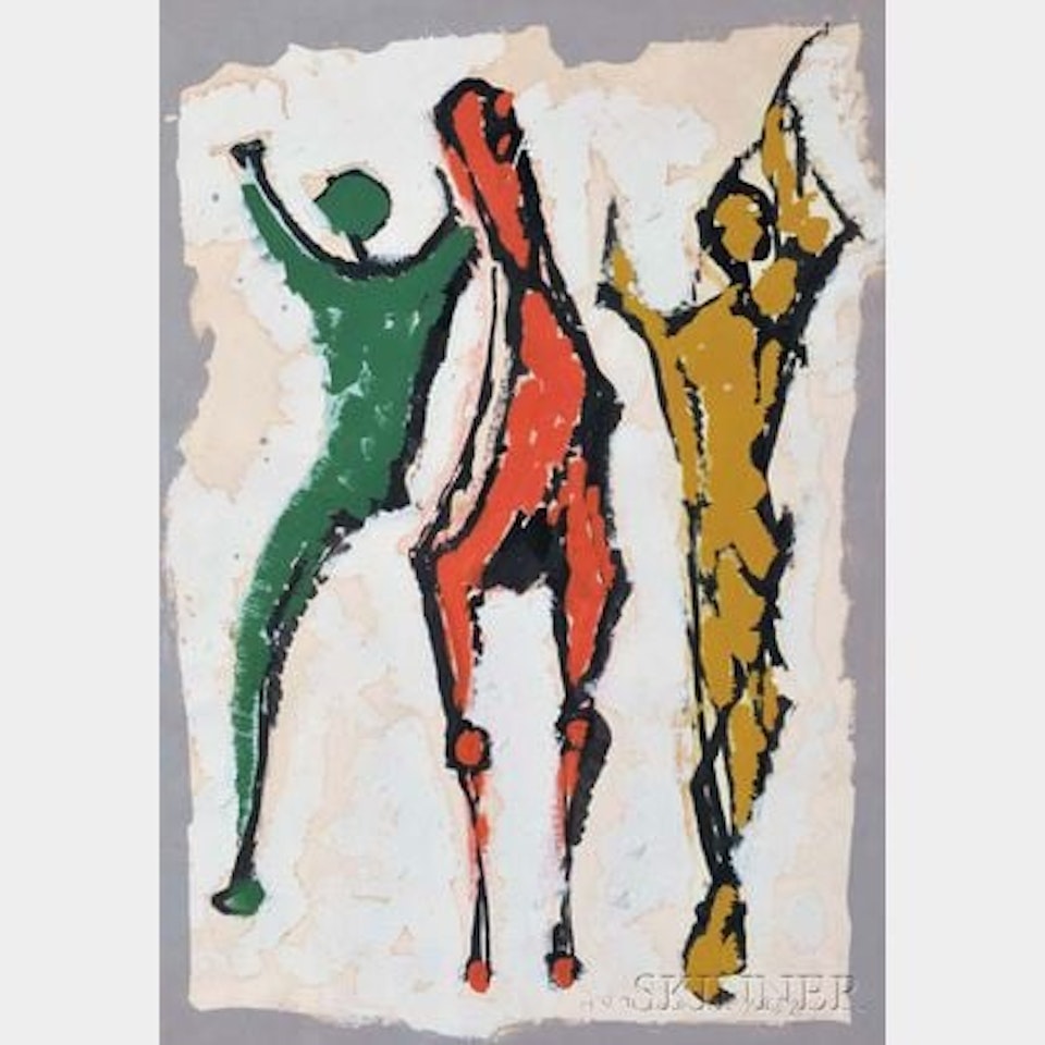 Two Figures and a Horse by Marino Marini