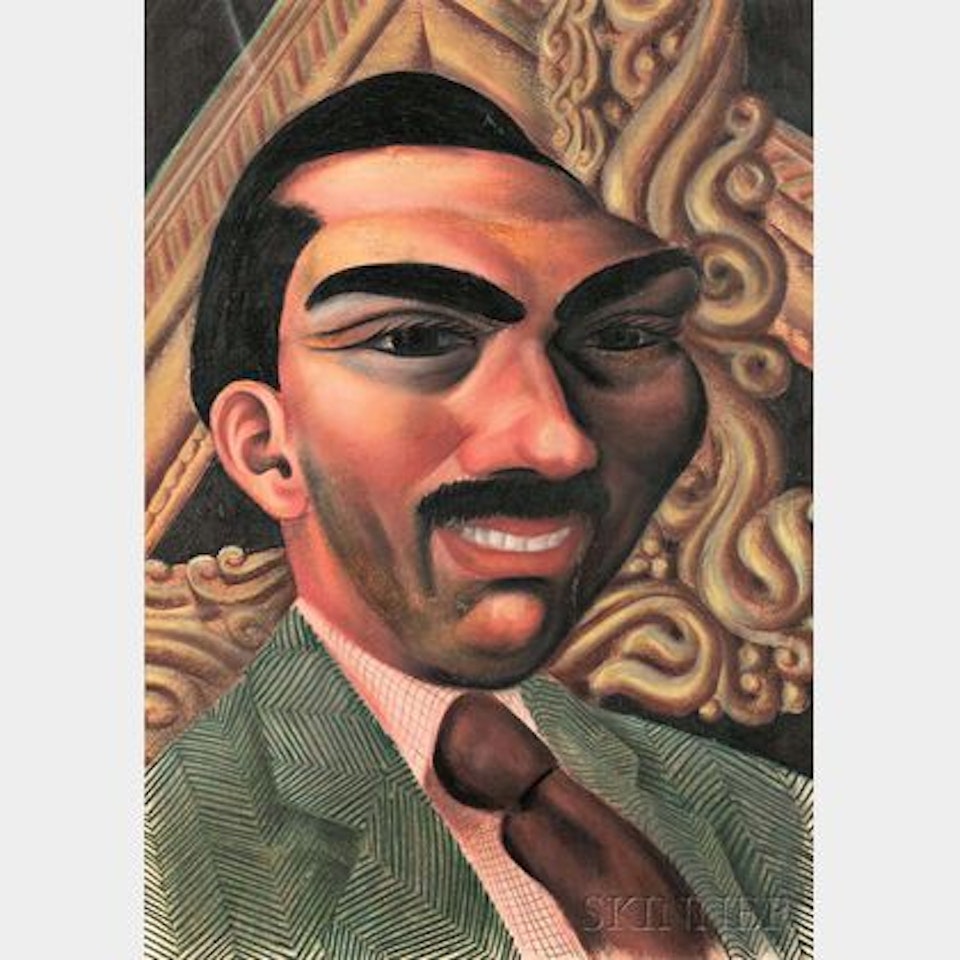 Portrait of a Man (Possibly Miguel Alemán Valdés) by Miguel Covarrubias