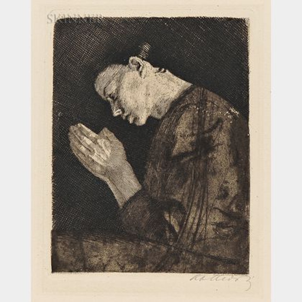 Betendes Mädchen by Kathe Kollwitz