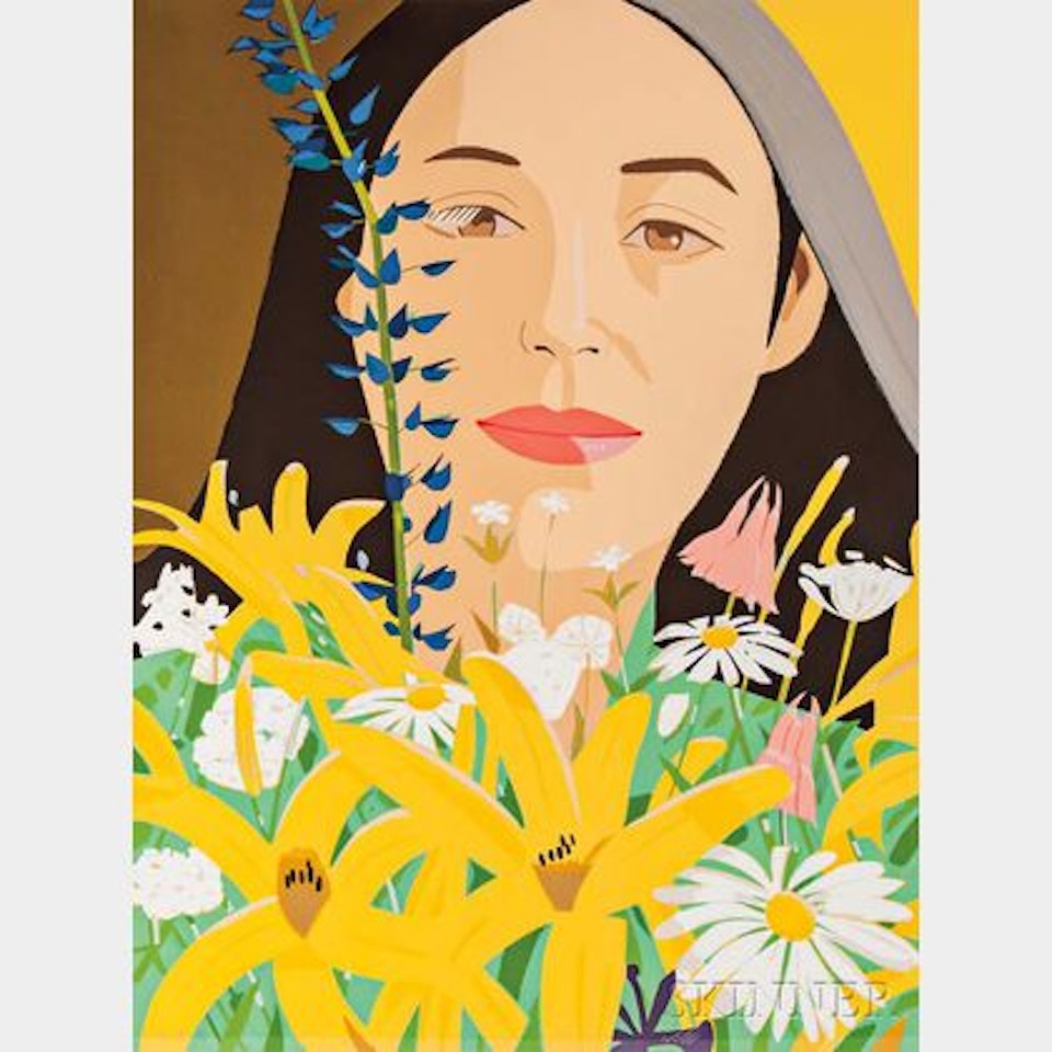 Ada with Flowers by Alex Katz