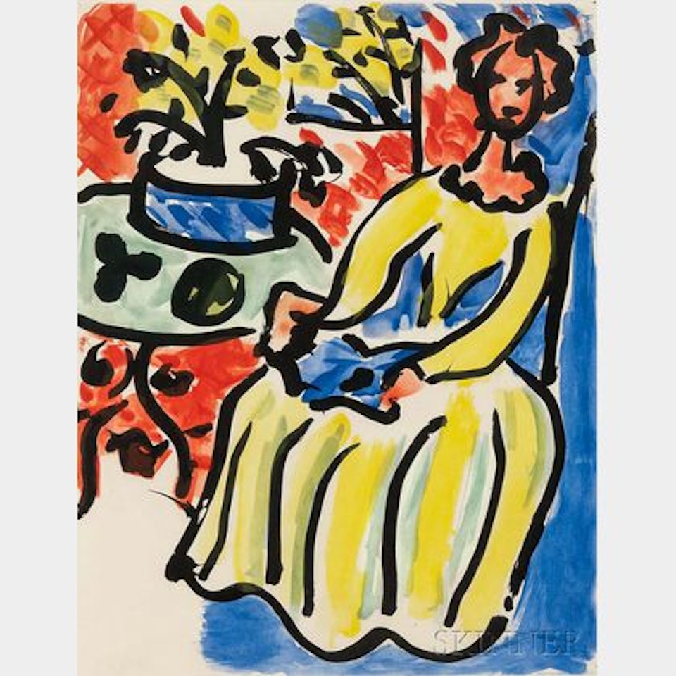 Marie-José en robe jaune by Henri Matisse