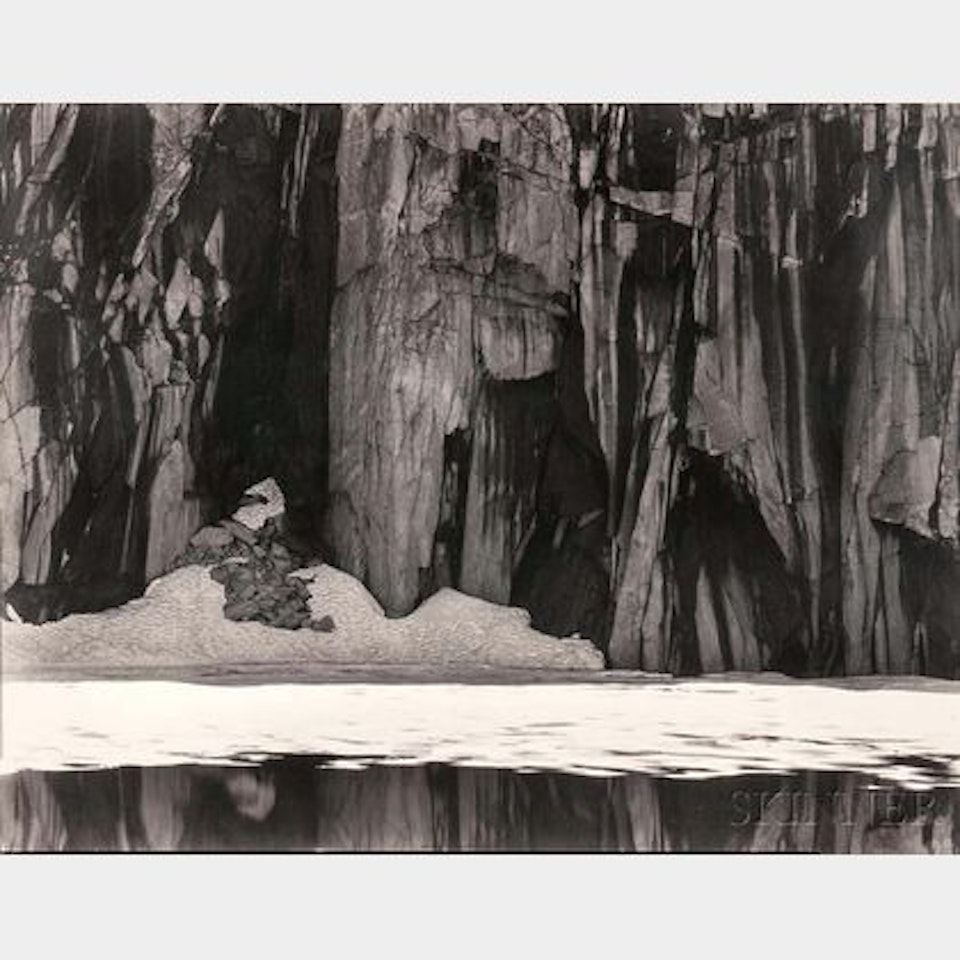 Frozen Lake and Cliffs, Sierra Nevada, Sequoia National Park, California by Ansel Adams