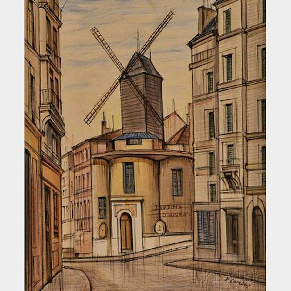 Rue Lepic, Montmartre by French School