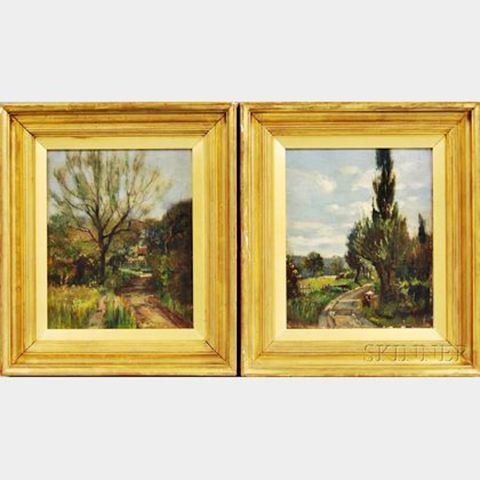 Two Landscapes by Continental School