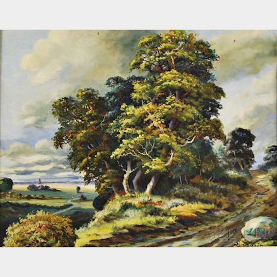 Barbizon Countryside. by French School