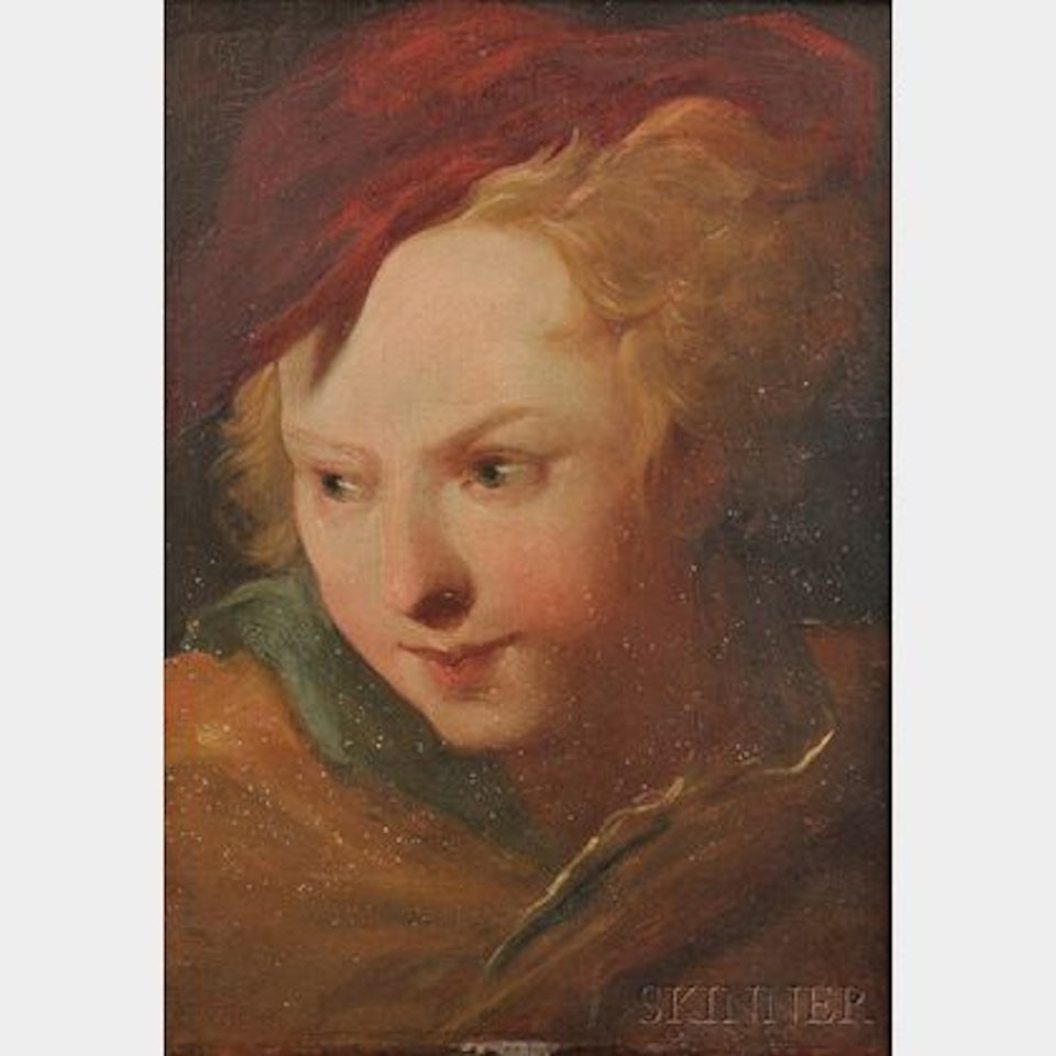 Head of a Woman in a Red Cap by French School