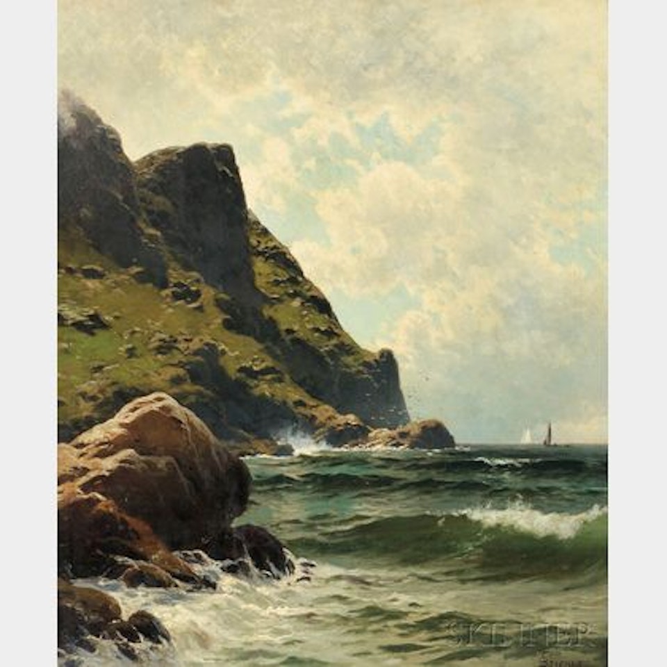 Ocean Cliffs, Sunlight by Alfred Thompson Bricher