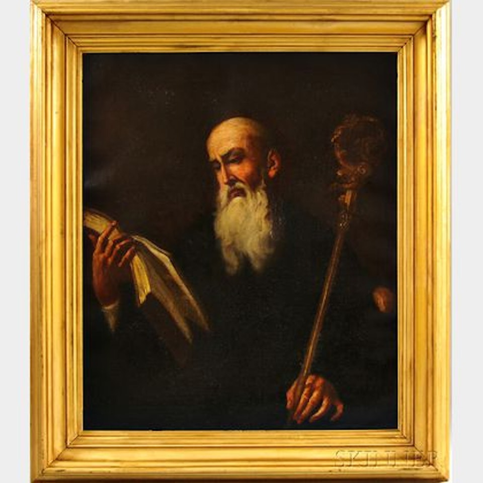 Portrait of a Bearded Man, Thought to be St. John or St. Romuald by Continental School