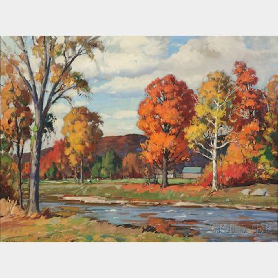 Vermont Landscape, Autumn by Aldro Thompson Hibbard