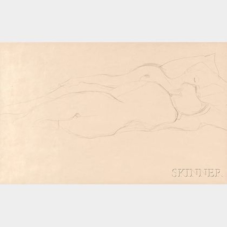 Liegende Freundinnen (Reclining Girlfriends) by Gustav Klimt