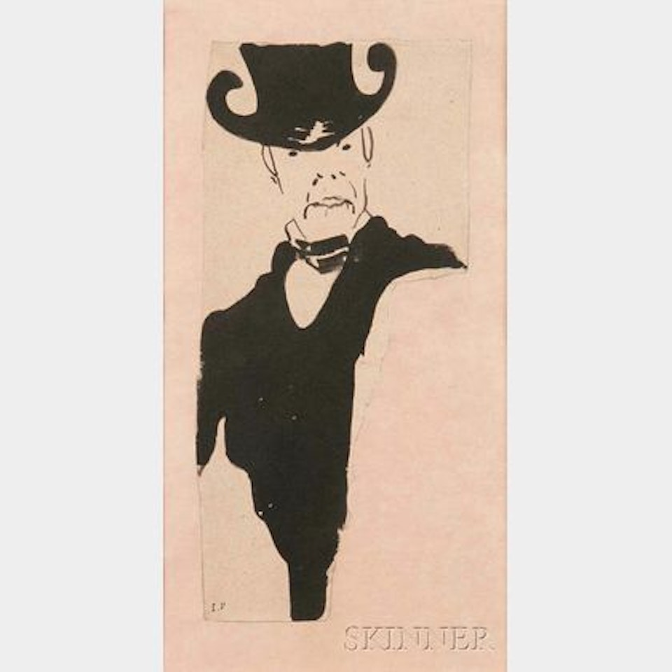 L"homme au chapeau d"haute forme by Édouard Vuillard
