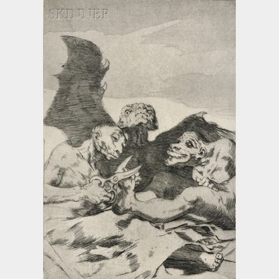 Se Repulen (They Spruce Themselves Up), plate 51 from Los Caprichos by Francisco José de Goya
