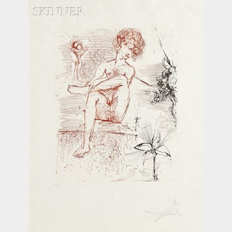 Narcissus , from The Mythology by Salvador Dali