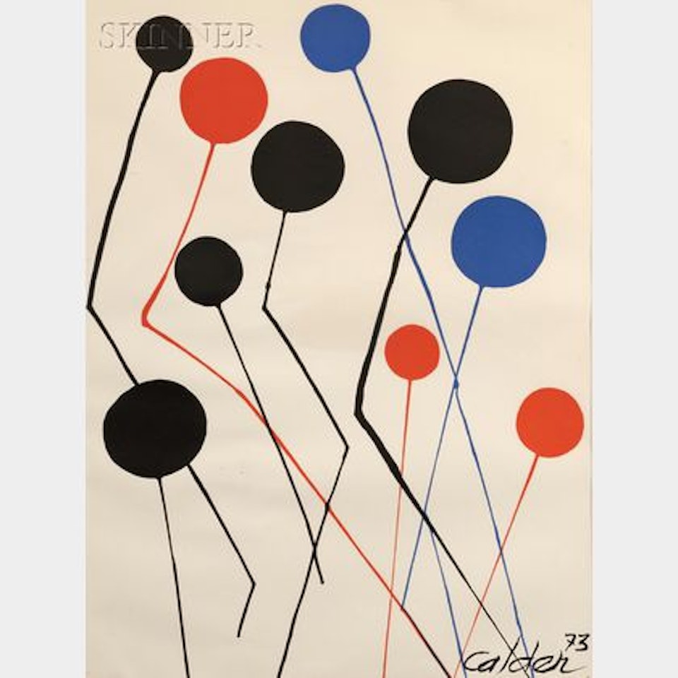 Untitled (Lines and Circles) by Alexander Calder