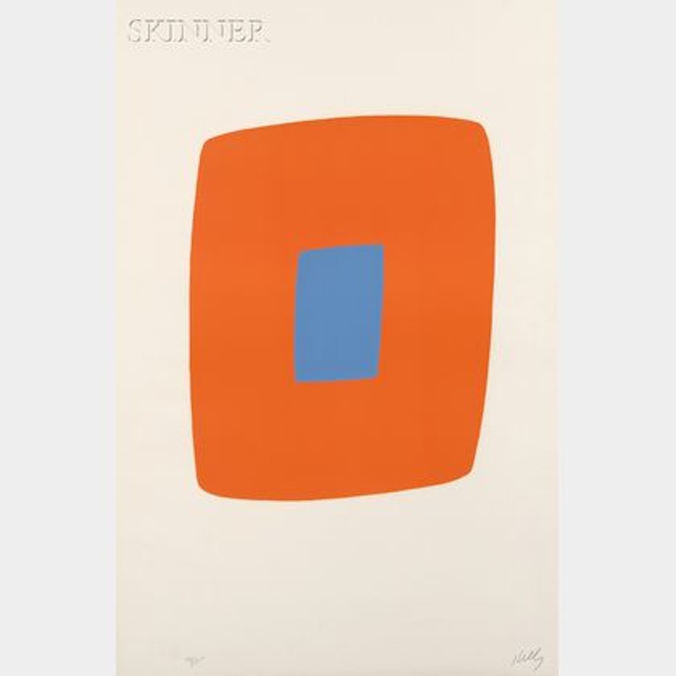 Orange with Blue by Ellsworth Kelly