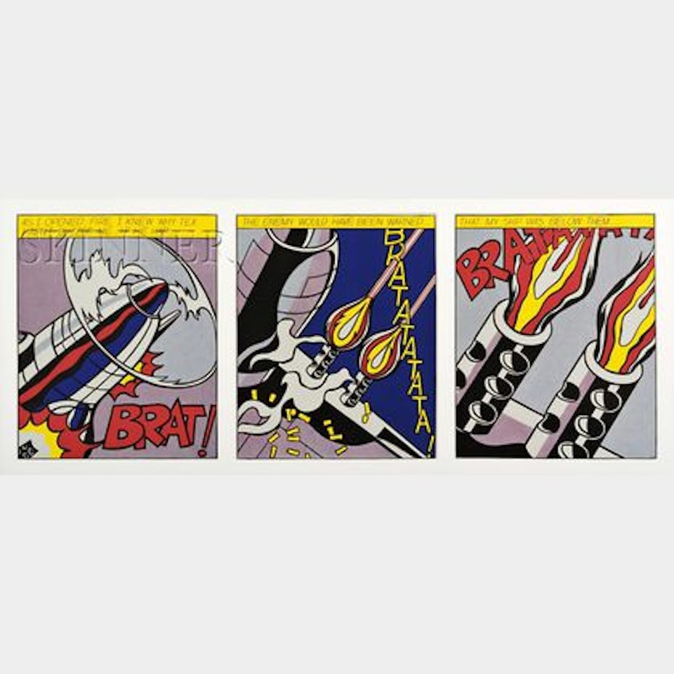 As I Opened Fire... ; A Triptych by Roy Lichtenstein