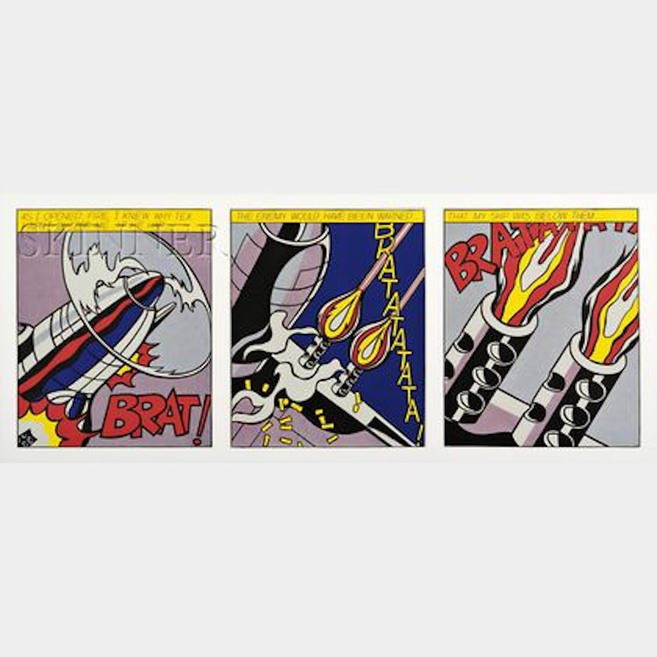 As I Opened Fire... ; A Triptych by Roy Lichtenstein