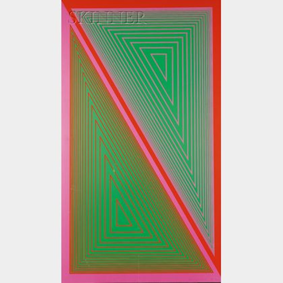 Triangulated Green by Richard Anuszkiewicz