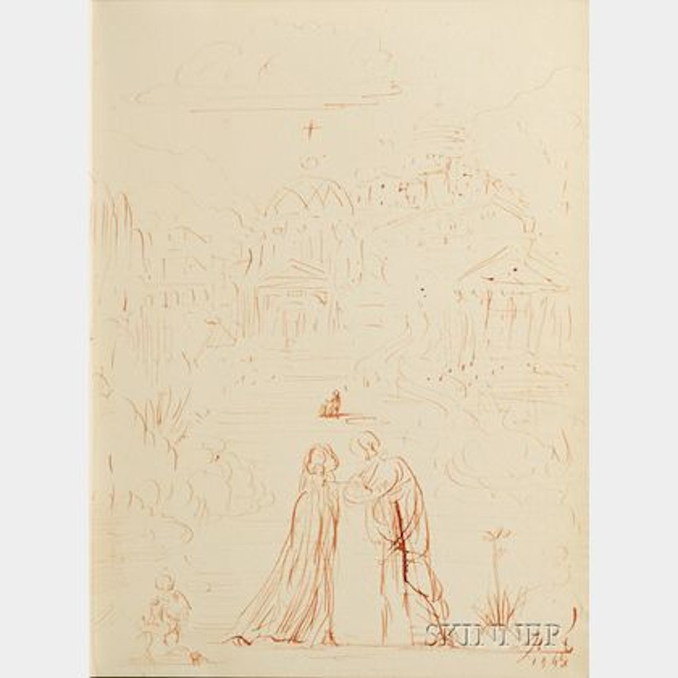 50 Secrets of Magic Craftsmanship /Book with an Original Drawing by Salvador Dali