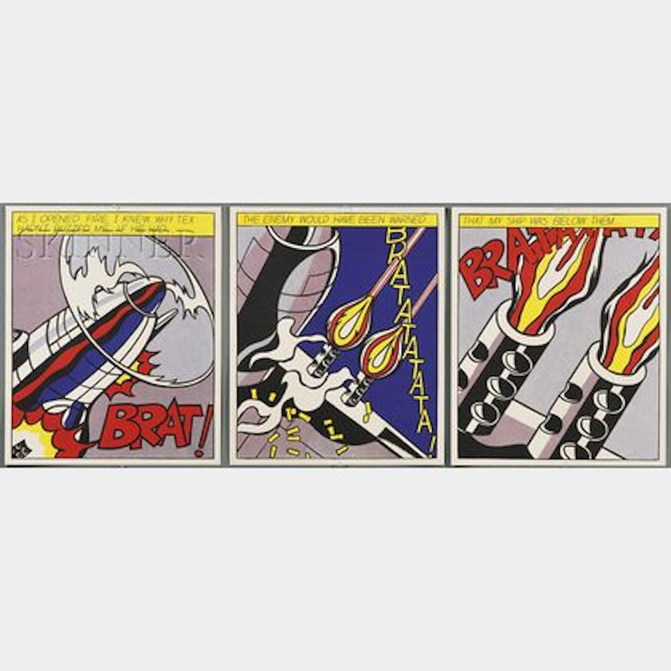 Lot of Two Impressions of the Triptych As I Opened Fire... by Roy Lichtenstein