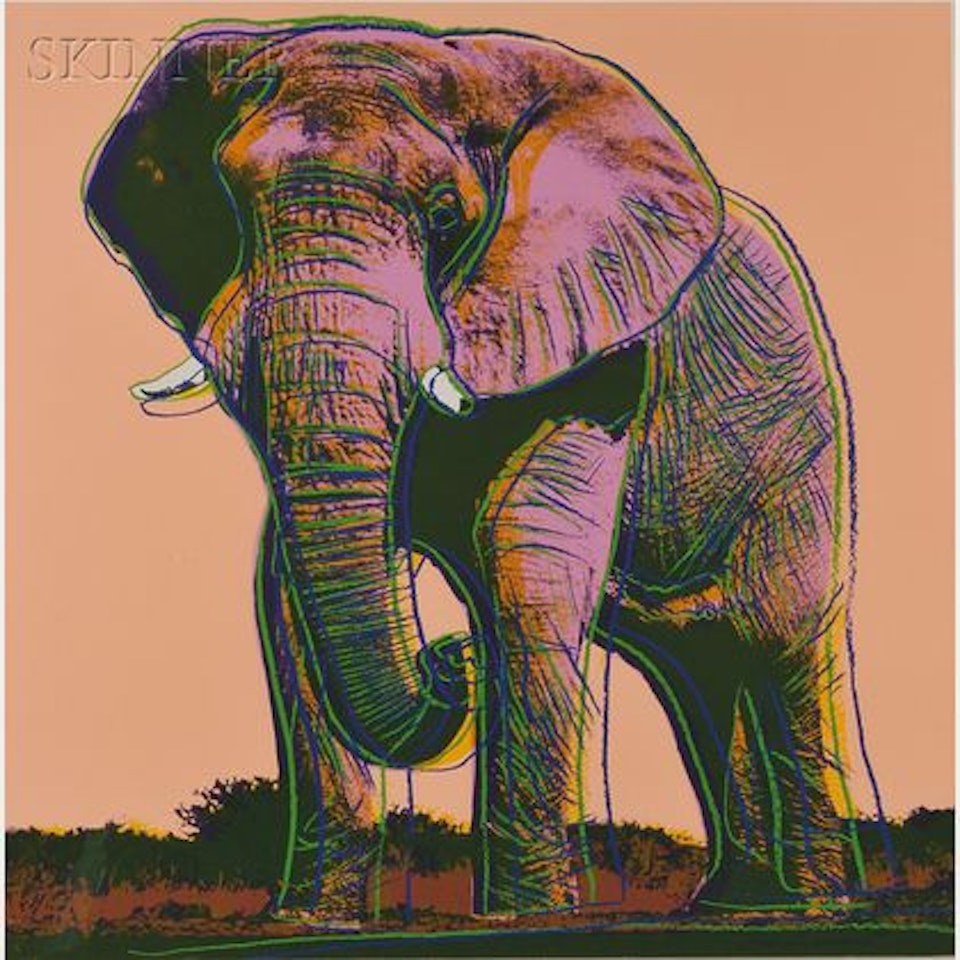 African Elephant from ENDANGERED SPECIES by Andy Warhol