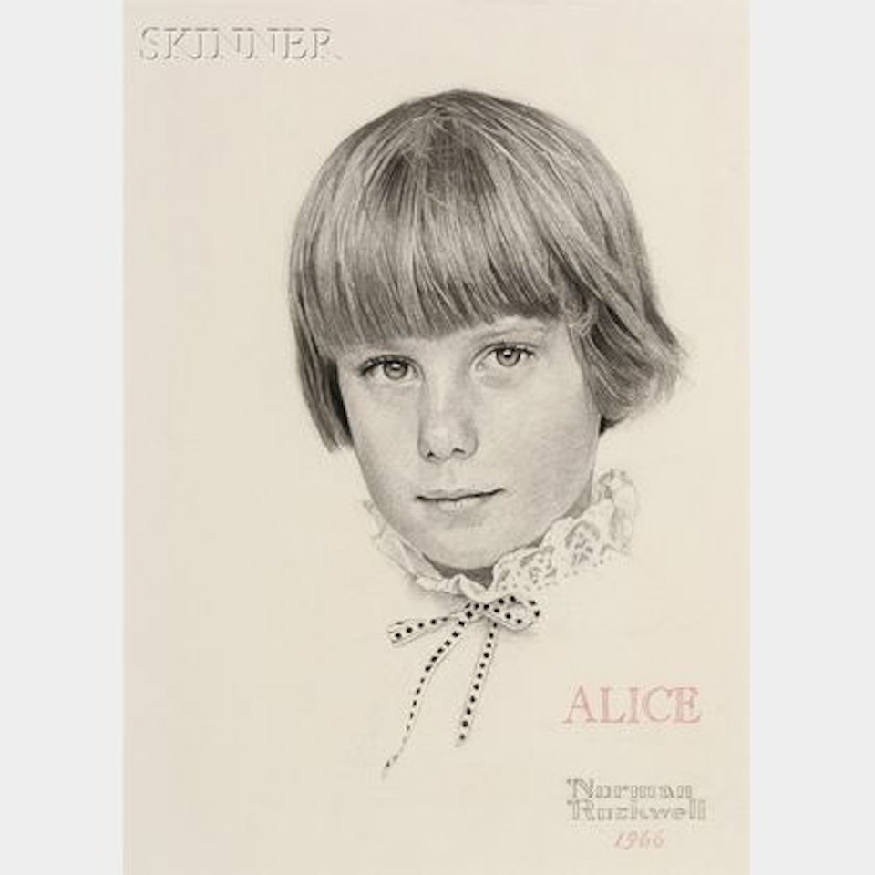Portrait of Alice by Norman Rockwell
