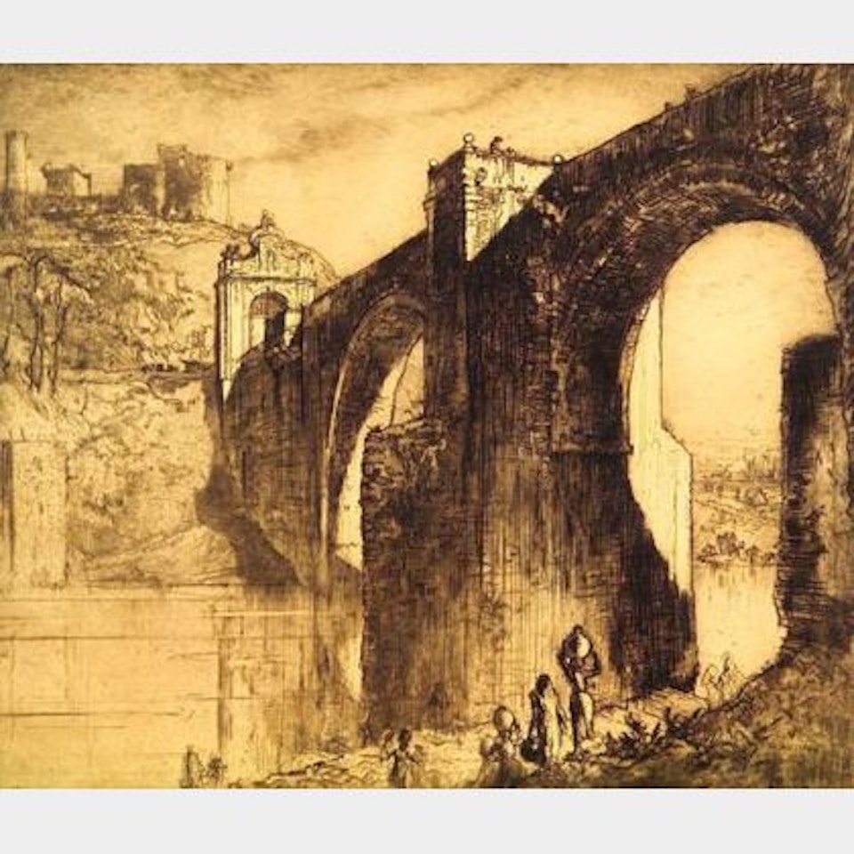 Alcantara Bridge, Toledo by Sir Frank Brangwyn