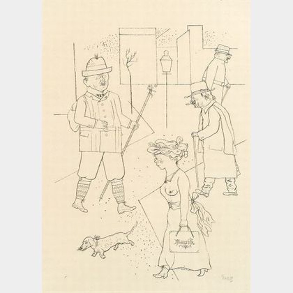 Gruss aus Sachsen, 1029, plate five from ECCE HOMO by George Grosz