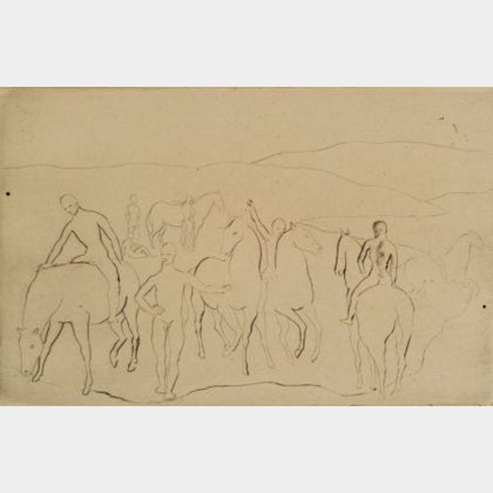 The trough, 1905, from THE CONTINUATION OF THE SALTIMBANQUES by Pablo Picasso