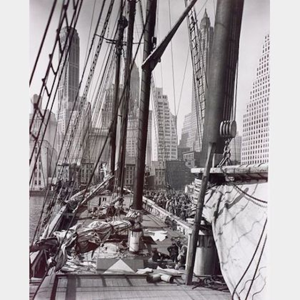 Theoline, Pier 11, East River; from the RETROSPECTIVE PORTFOLIO by Berenice Abbott