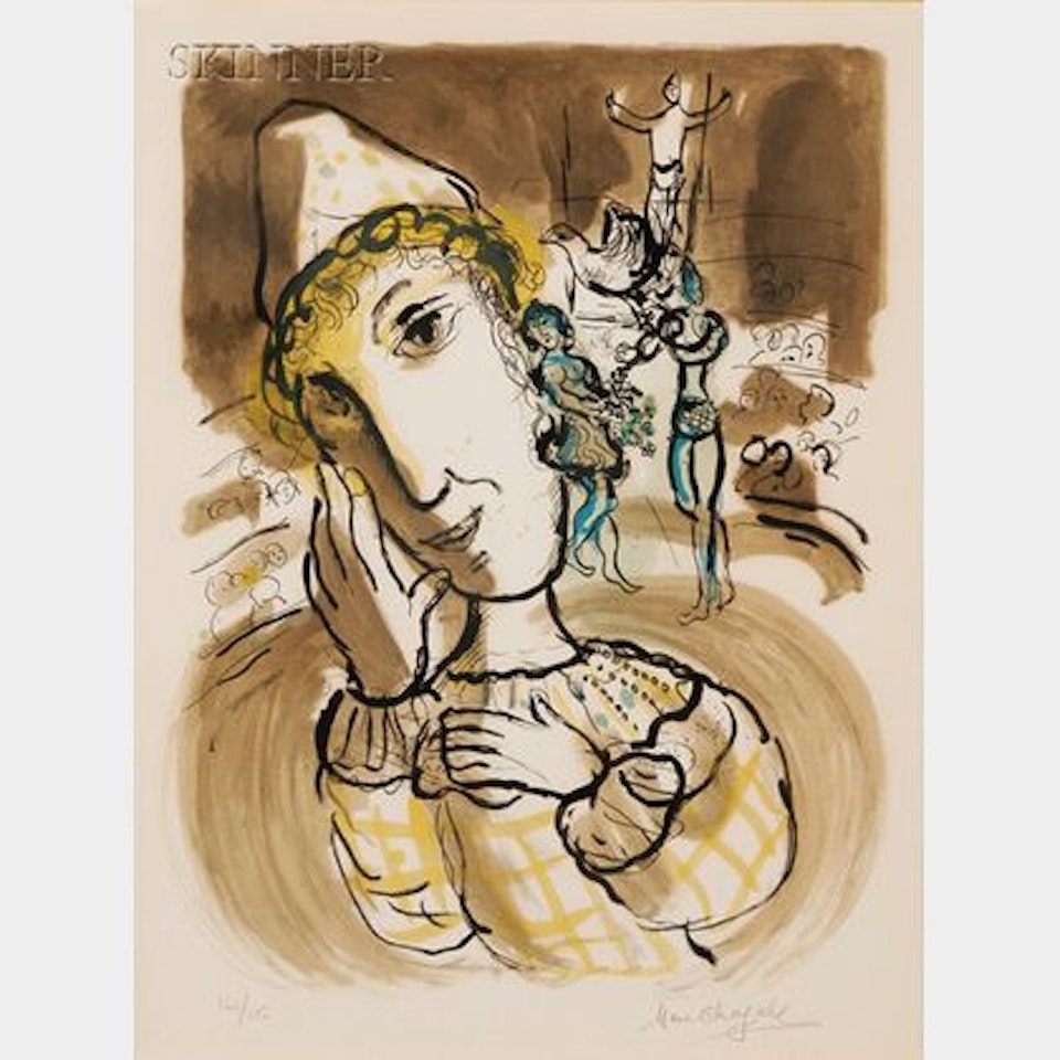 Le Cirque au clown jaune by Marc Chagall