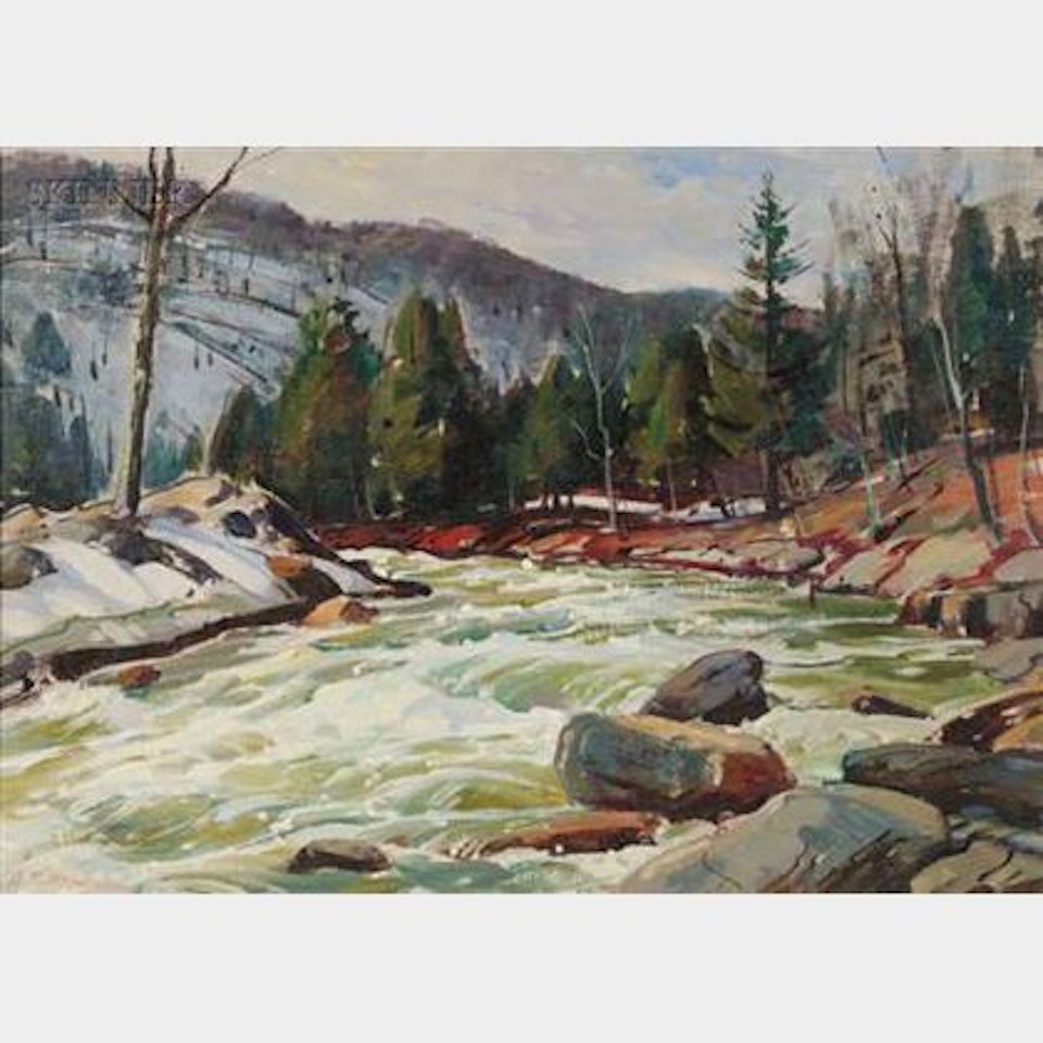 Bald Mountain Brook / A Jamaica, Vermont Landscape by Aldro Thompson Hibbard