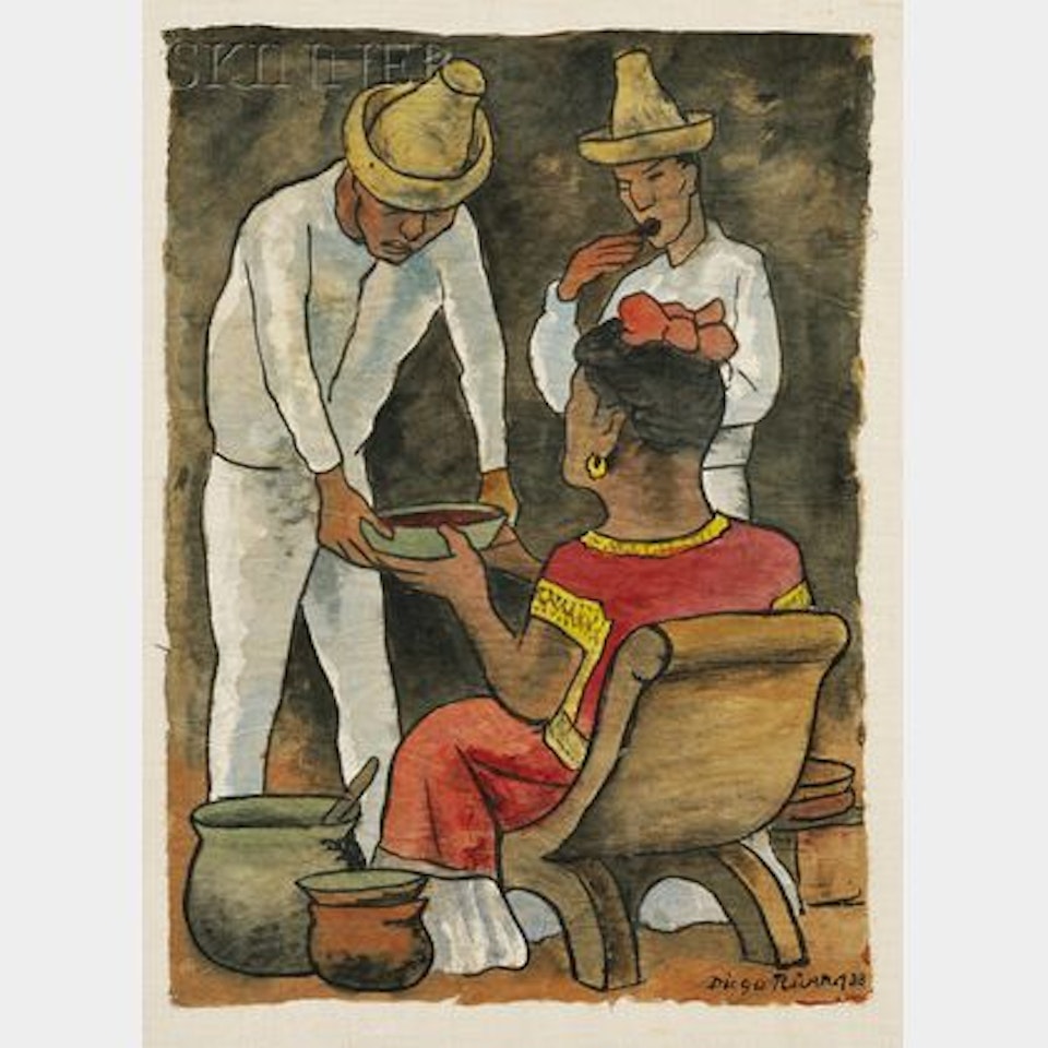Vendedora de Pozole by Diego Rivera