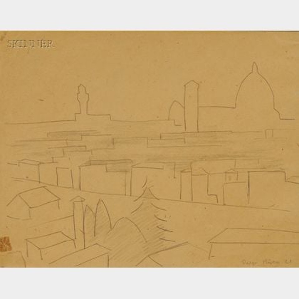 Skyline, Florence, Italy by Diego Rivera