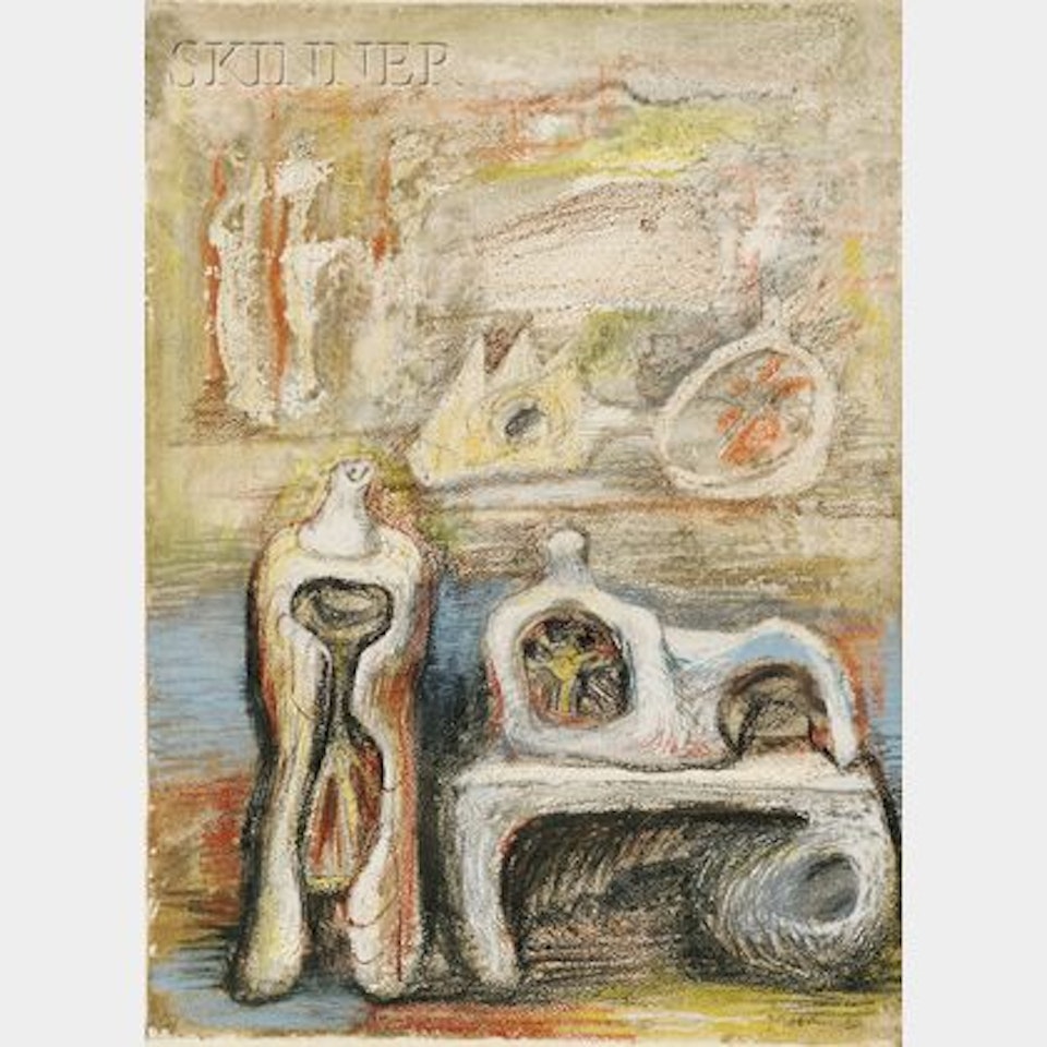 Studies for Sculpture by Henry Moore
