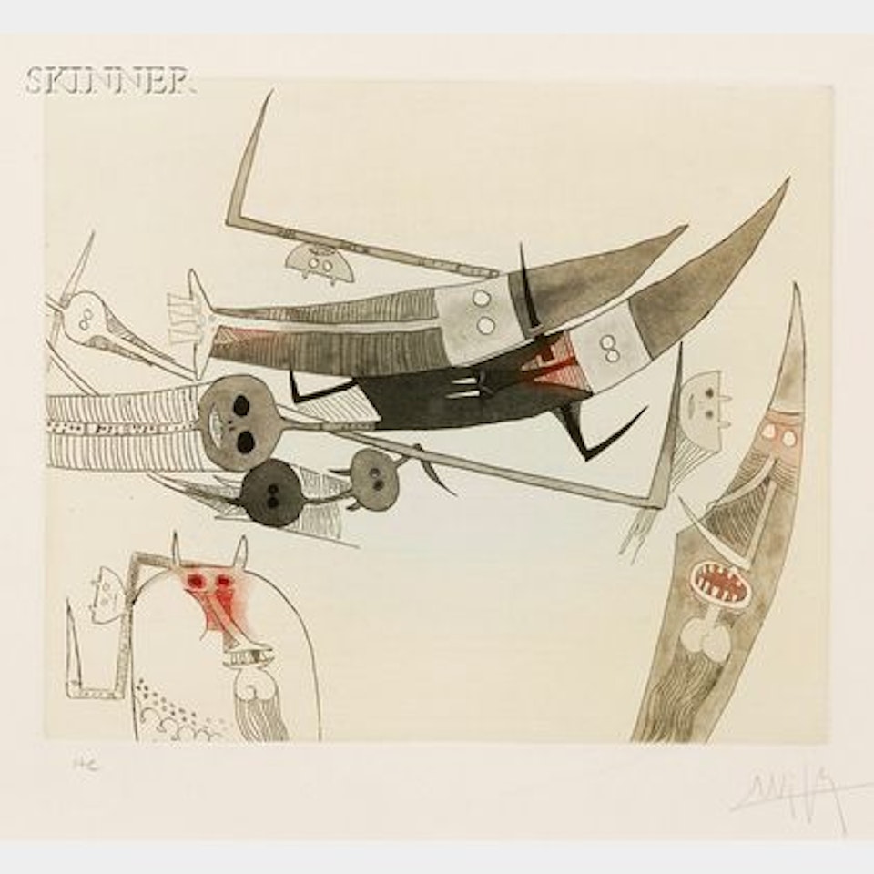 Untitled from LAMES DE LAM by Wifredo Lam