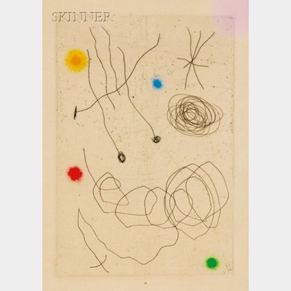 La Chouette et l"escargot /A Greeting Card from Aime Maeght by Joan Miró