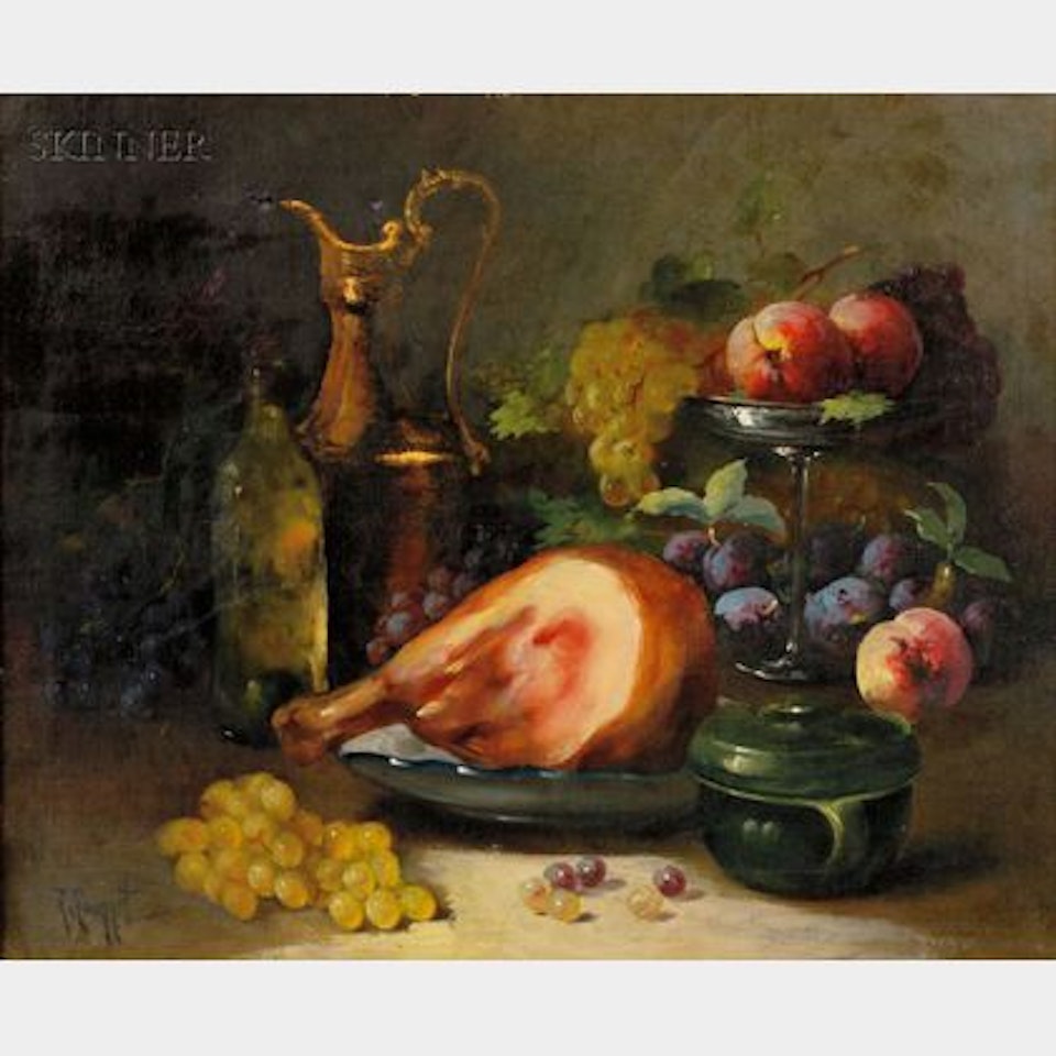 Still Life with Fruit and Ewer by Continental School